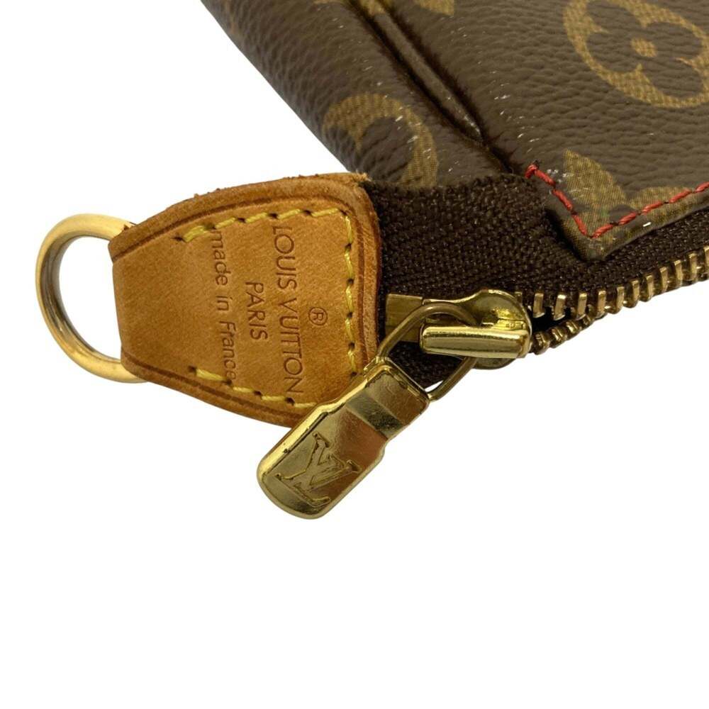 LOUIS VUITTON Authentic Brown Monogram Pochette Pouch - Picture 11 of 12